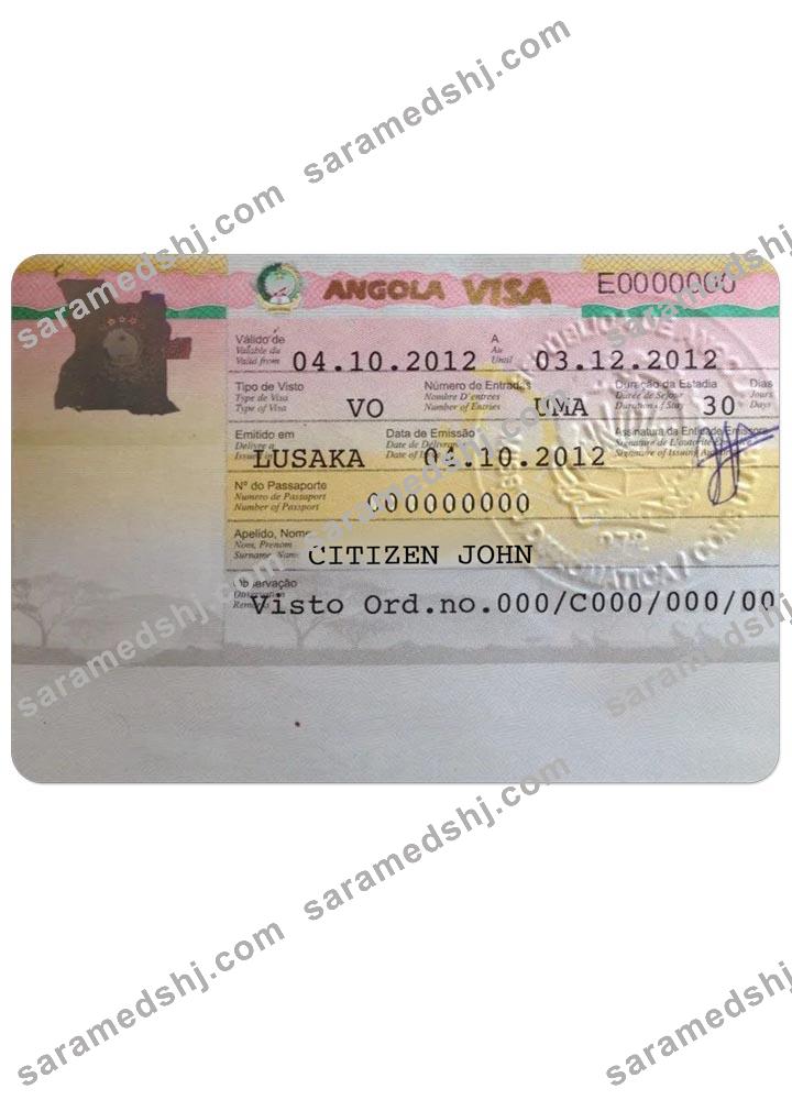 ANGOLA work visa